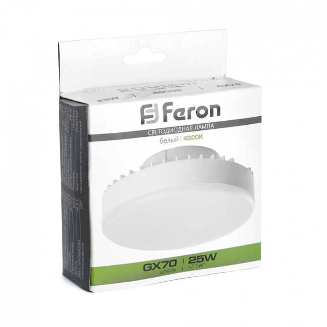 Лампа светодиодная Feron LB-474 GX70 25W 175-265V 4000K, артикул FERON 38269
