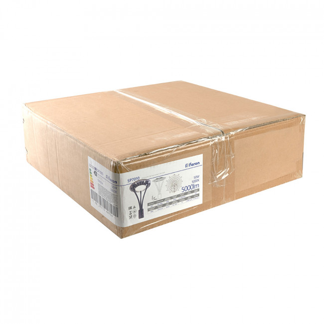 Светильник уличный FERON, SP7010, 50W 5000lm 5000K, серый, артикул FERON 48338