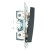 Переключатель 1-клавишный (механизм), STEKKER GLS10-7105-05, 250V, 10А, серия Катрин, черный, артикул STEKKER 39604