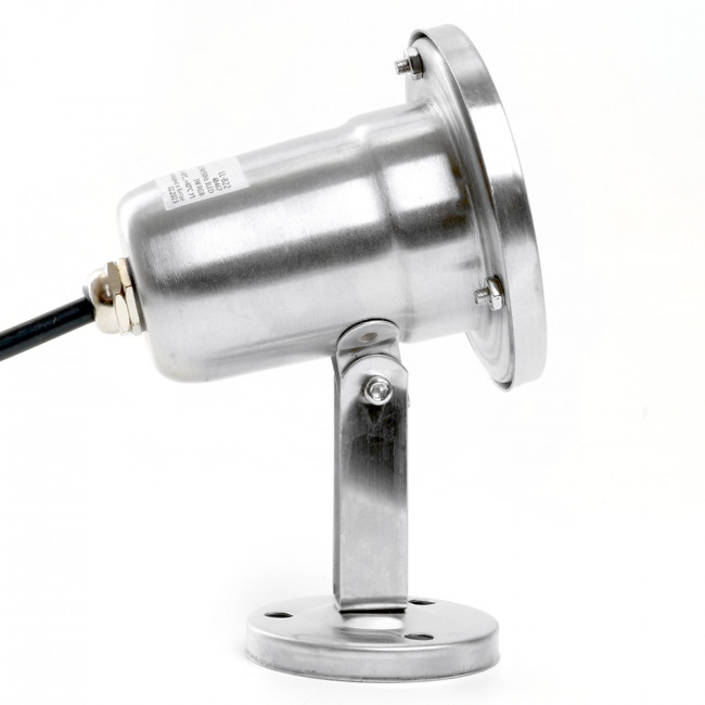 Светодиодный прожектор подводный Feron LL-822, 3W, AC/DC24V, низковольтный, 6400K, металлик, 80*80*130mm, IP68, артикул FERON 48455