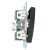 Переключатель 2-клавишный (механизм), STEKKER GLS10-7107-05, 250V, 10А, серия Катрин, черный, артикул STEKKER 49167