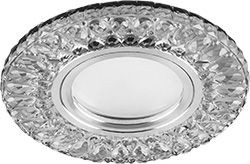 Светильник встраиваемый с белой LED подсветкой Feron CD906 потолочный MR16 G5.3 белый, артикул FERON 28849